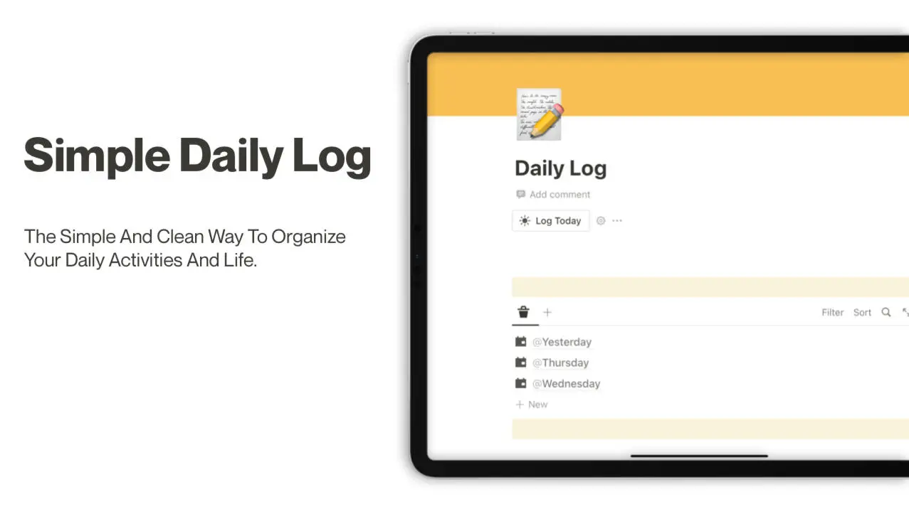 Simple Daily Log